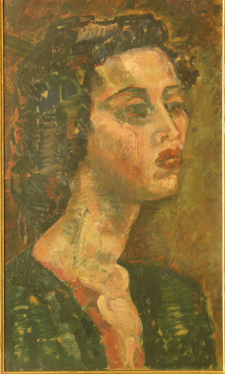Jeune femme - Huile sur toile - Margaret Cossaceanu - 1950 - Photo Carol-Marc Lavrillier