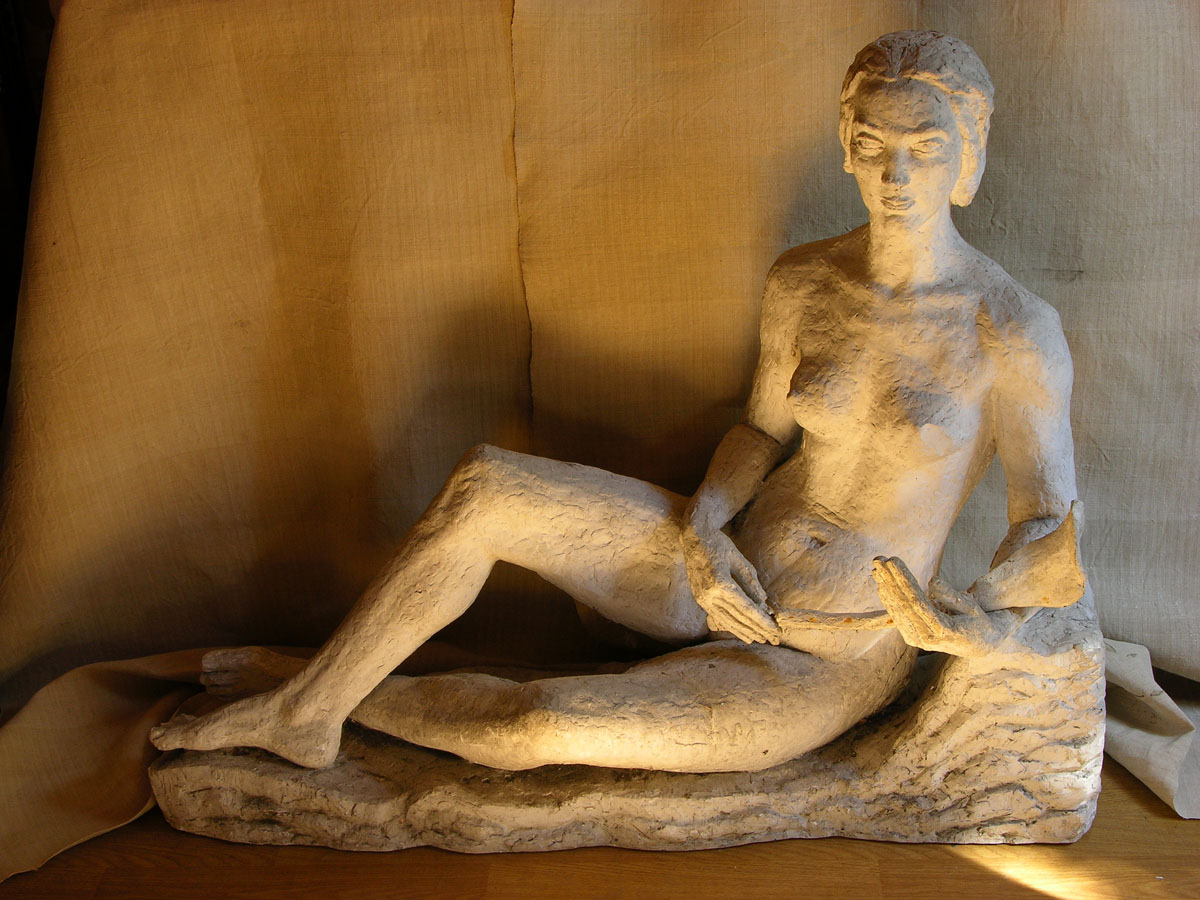 Lys - Sculpture - Margaret Cossaceanu - 1925 - Plâtre original - Photo Carol-Marc Lavrillier