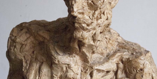 Penseur - détail buste - Sculpture - Margaret Cossaceanu - 1950 - Photo Carol-Marc Lavrillier